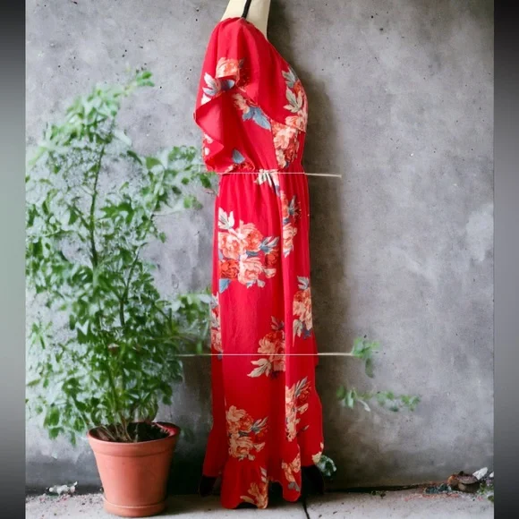 Mimi Chica Off the Shoulder Maxi Dress By Nordstrom 
Size XL - Picture 8 of 12